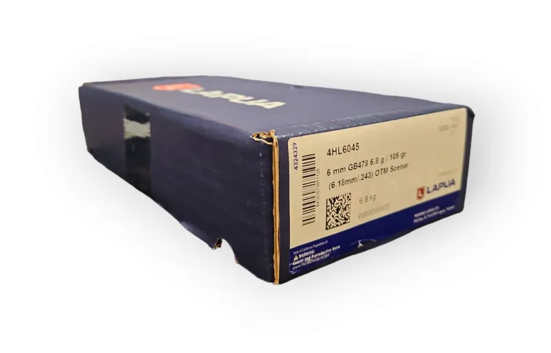 Lapua 6mm x 105 Grain OTM Scenar - 4HL6045 - 1000ct