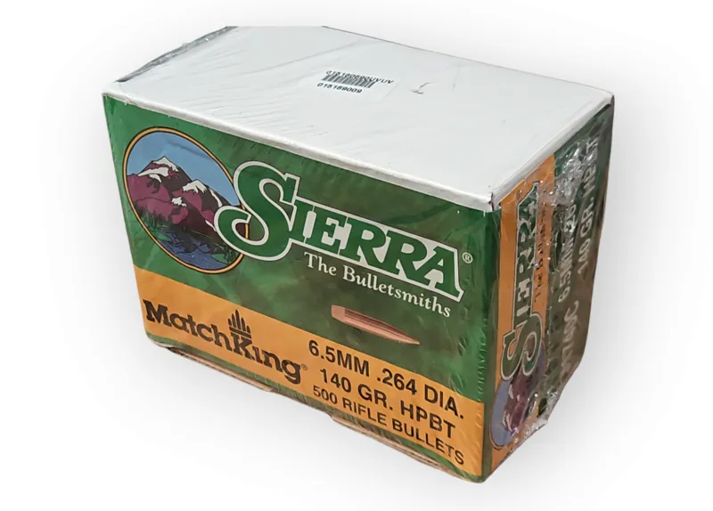  Sierra Bullets .264/6.5mm x 140gr HPBT Match 500ct 1740C