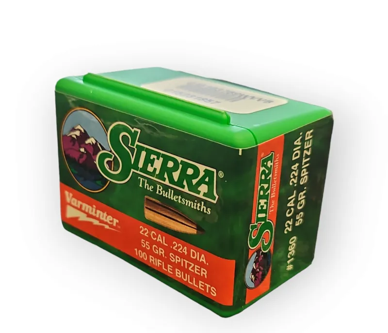 Sierra Bullets .224 x 55gr SPT Varminter - 100ct - 1360