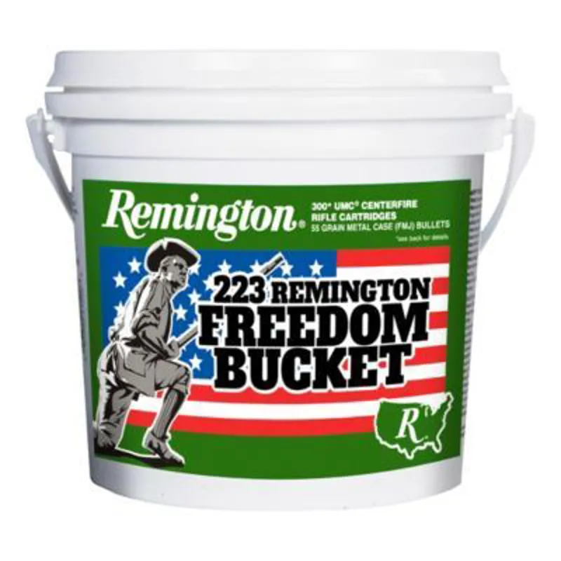 Remington .223 55Grain FMJ 300ct Freedom Bucket Ammunition 