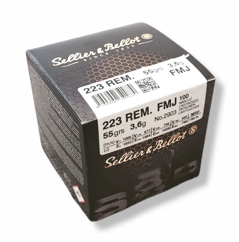 Sellior Bellot .223 Rem 55Grain Ammunition FMJ 