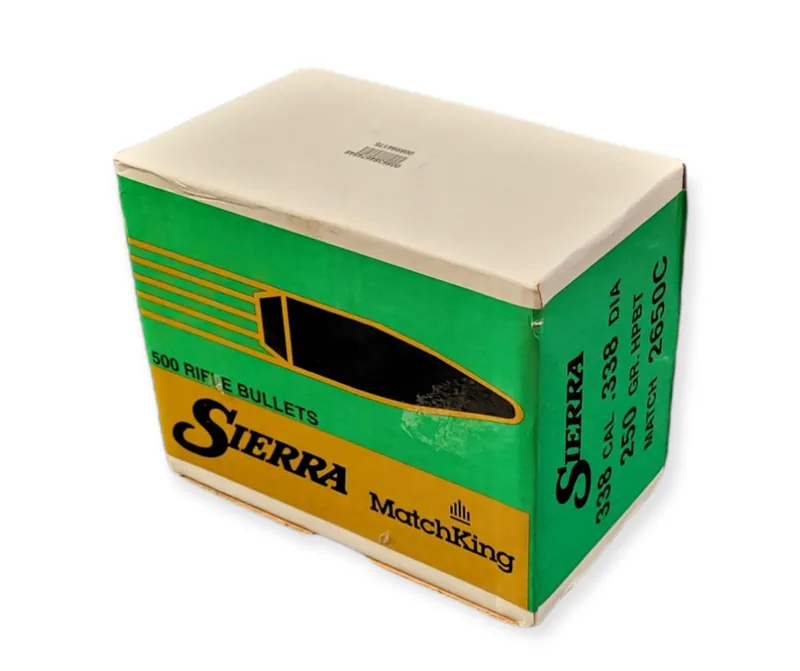  Sierra Bullets .338 x 250gr HPBT Match 500ct 2650C