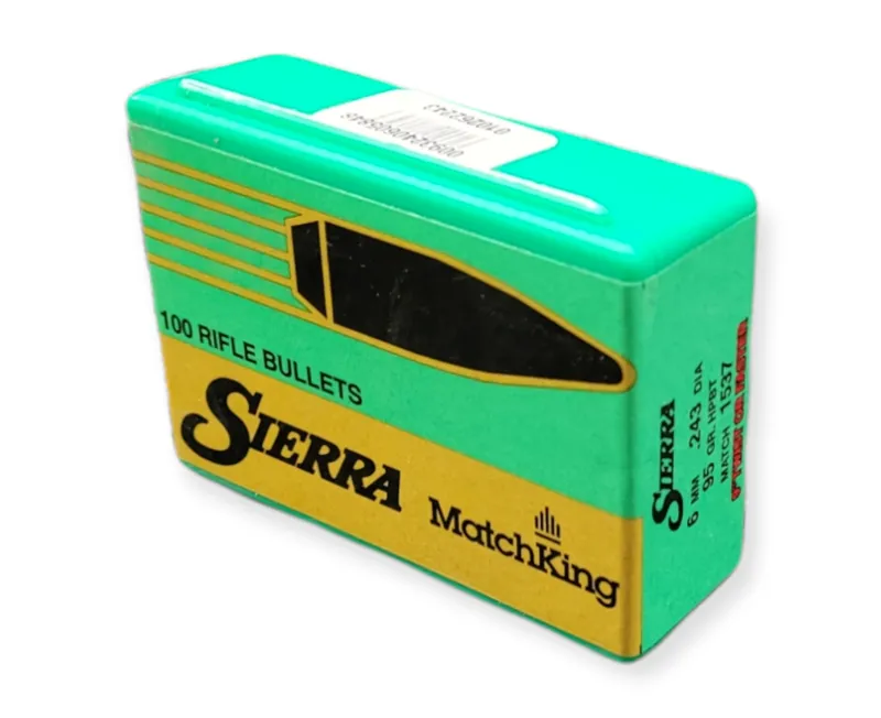  Sierra Bullets .243/6mm x 95gr HPBT Match 100ct 1537