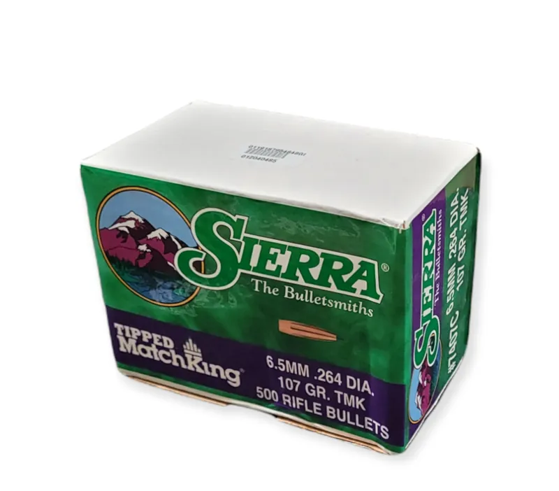  Sierra Bullets .264/6.5mm x 107gr TMK Tipped Matchking 500ct 7407C