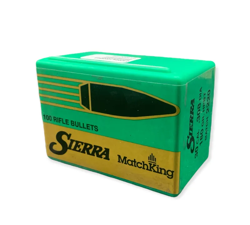  Sierra Bullets .308 x 180gr HPBT Match 100ct 2220
