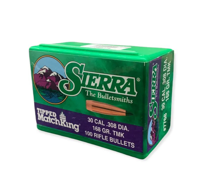  Sierra Bullets .308 x 168gr TMK Tipped Matchking 100ct 7768