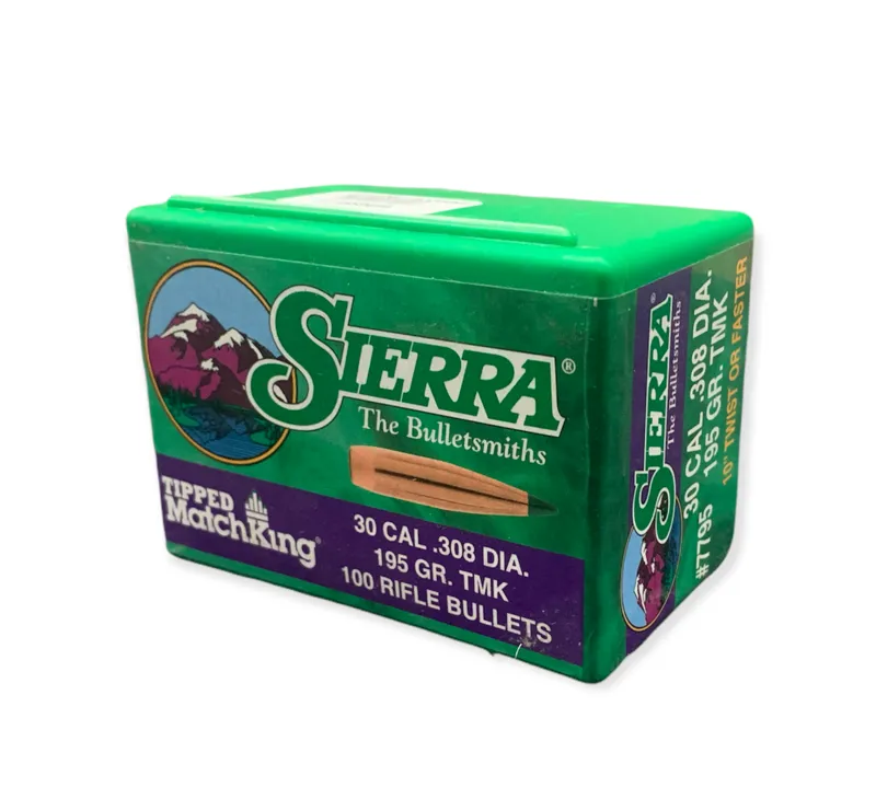  Sierra Bullets .308 x 195gr TMK Tipped Matchking 100CT 7795