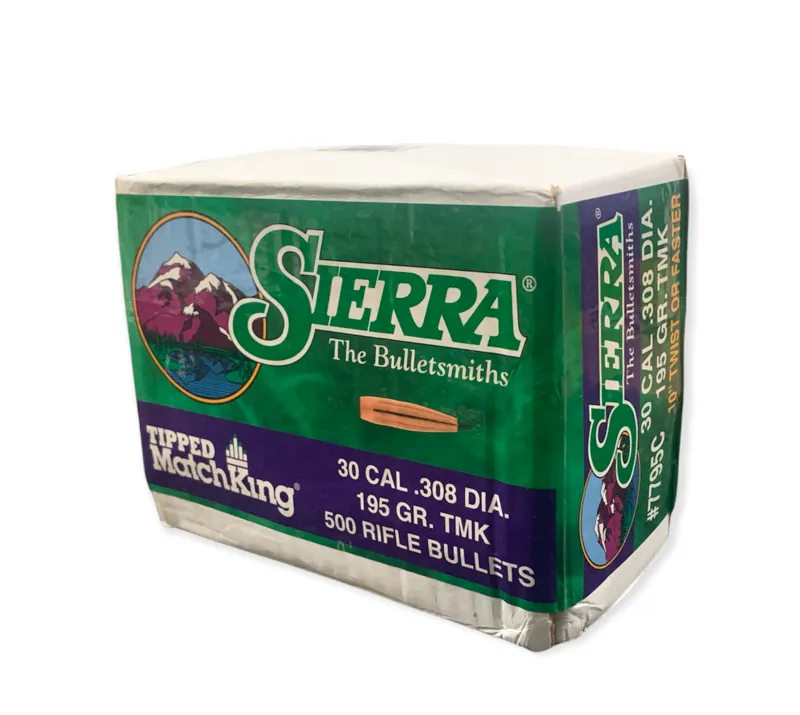  Sierra Bullets .308 x 195gr TMK Tipped Matchking 500ct 7795C