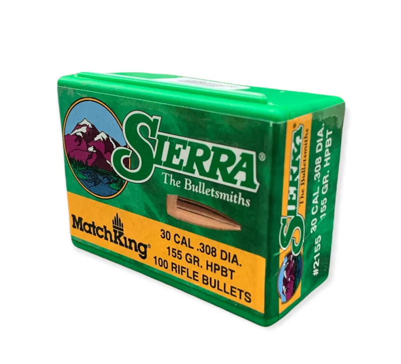Sierra Bullets .308 x 155gr HPBT Match 100ct 2155.