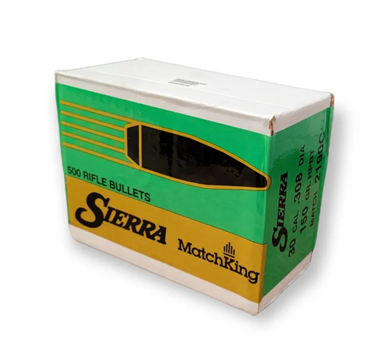  Sierra Bullets .308 x 150gr HPBT Match 500ct 2190C