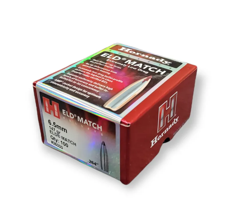  Hornady 6.5/.264 x 147 Grain ELD-M 100ct 26333