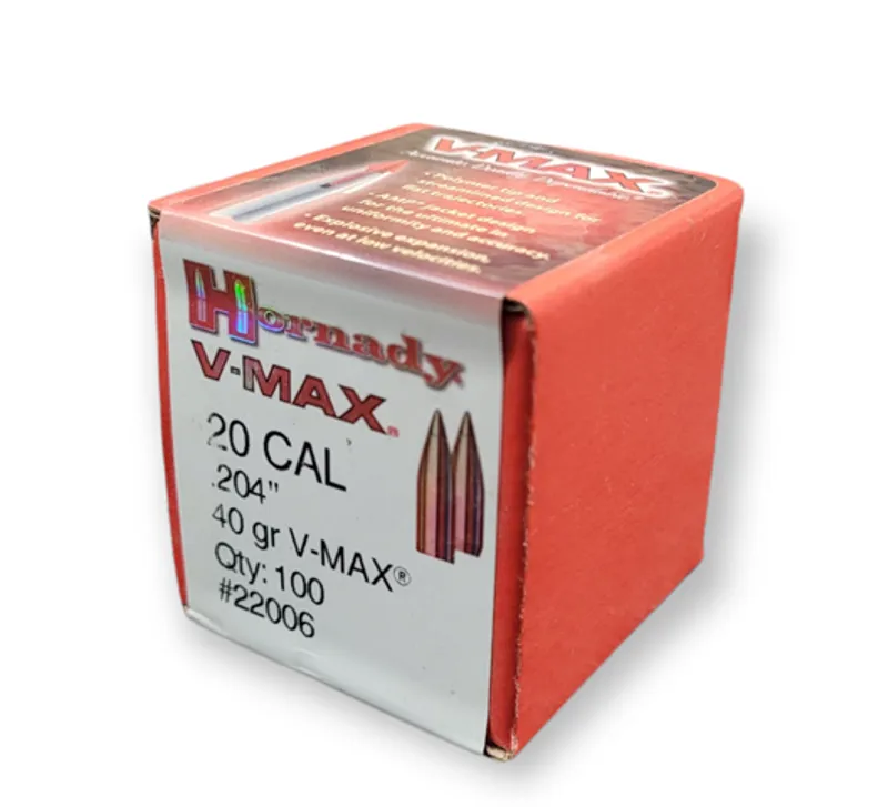 Hornady .204 x 40 Grain V-Max 100ct 22006