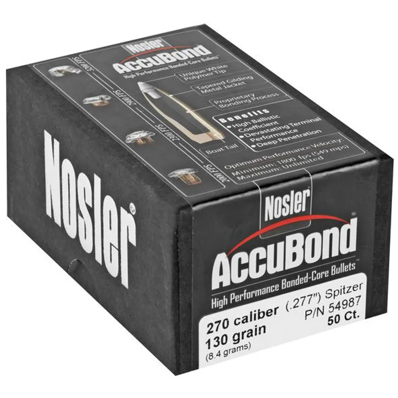  Nosler .270 x 130Grain Accubond 50ct 54987