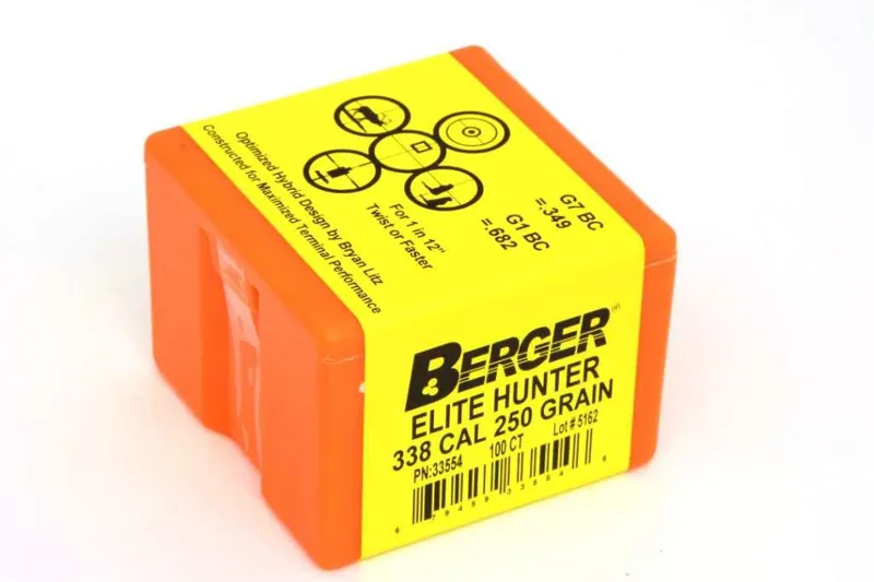  Berger .338 x 250Grain Elite Hunter 100ct 33554