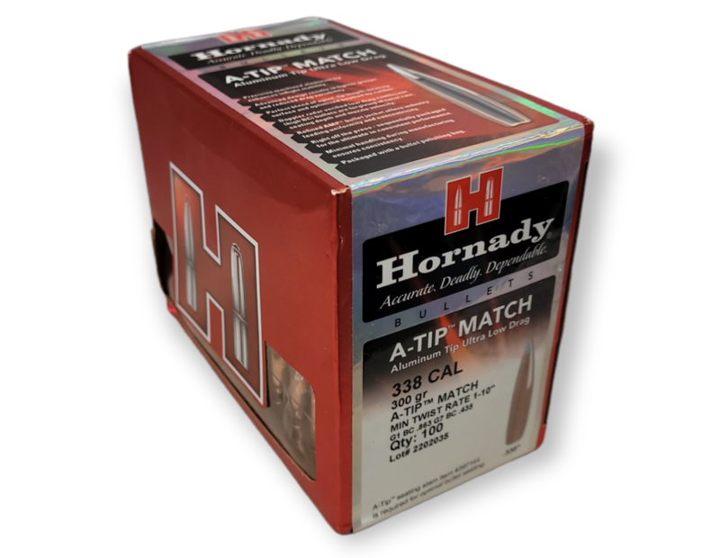 Hornady .338 x 300 Grain A-Tip Match 100ct 33389