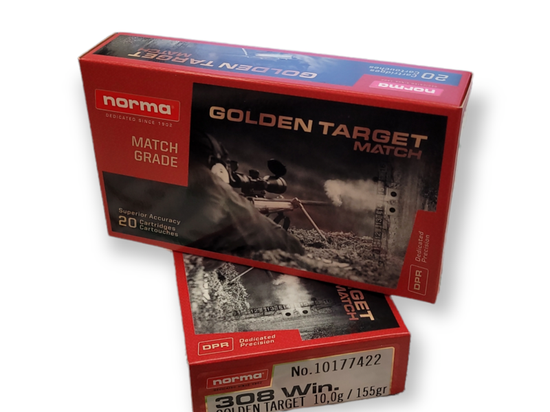 Norma Golden Target .308 Win 155gr Match Ammunition  20 Round 10177422-1