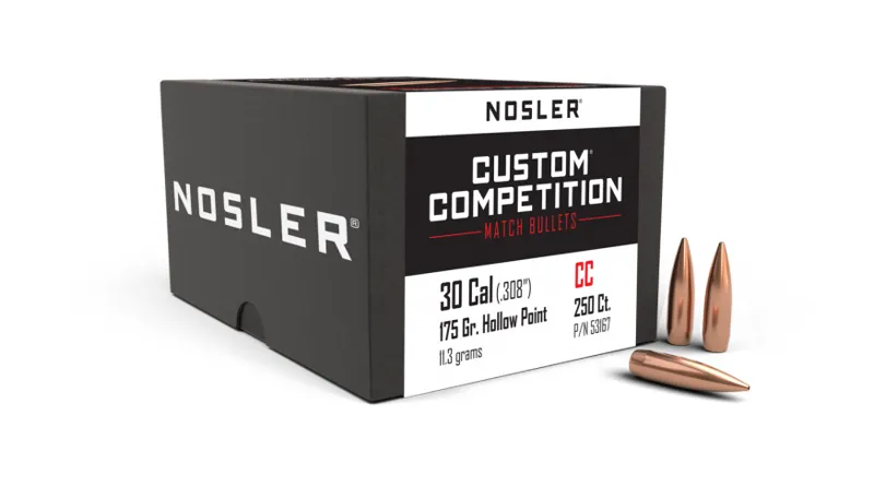  Nosler .30 x 175Grain Custom Competition 250ct 53167