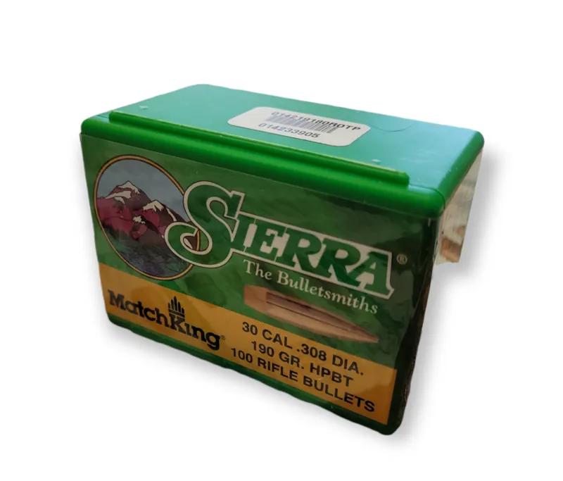  Sierra Bullets .308 x 190gr HPBT Match 100ct 2210