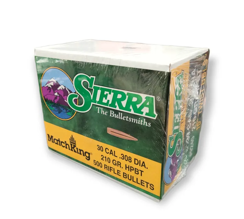  Sierra Bullets .308 x 210gr HPBT HBPT Match 500ct 9240