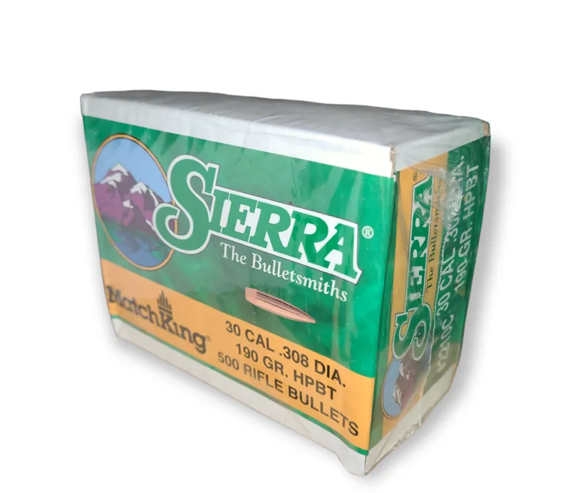  Sierra Bullets .308 x 190gr HPBT Match 500ct 2210C