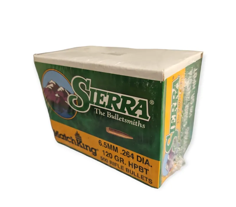  Sierra Bullets .264/6.5mm x 120gr HPBT Match 500ct 1725C