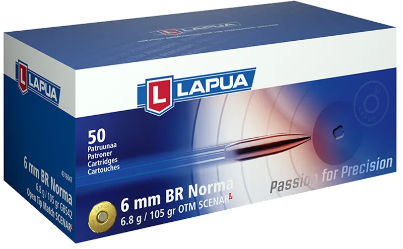 Lapua 6BR NORMA 105Grain Scenar-L OTM Ammunition - 50 Rnds LA4316047