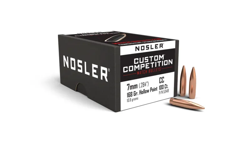  Nosler 7mm/.284 x 168Grain Custom Competition 100ct 53418 