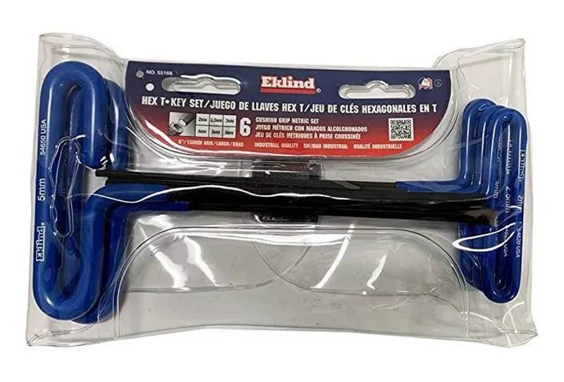 Eklind Hex Allen Key T- Key Soft Cushion Set - Metric