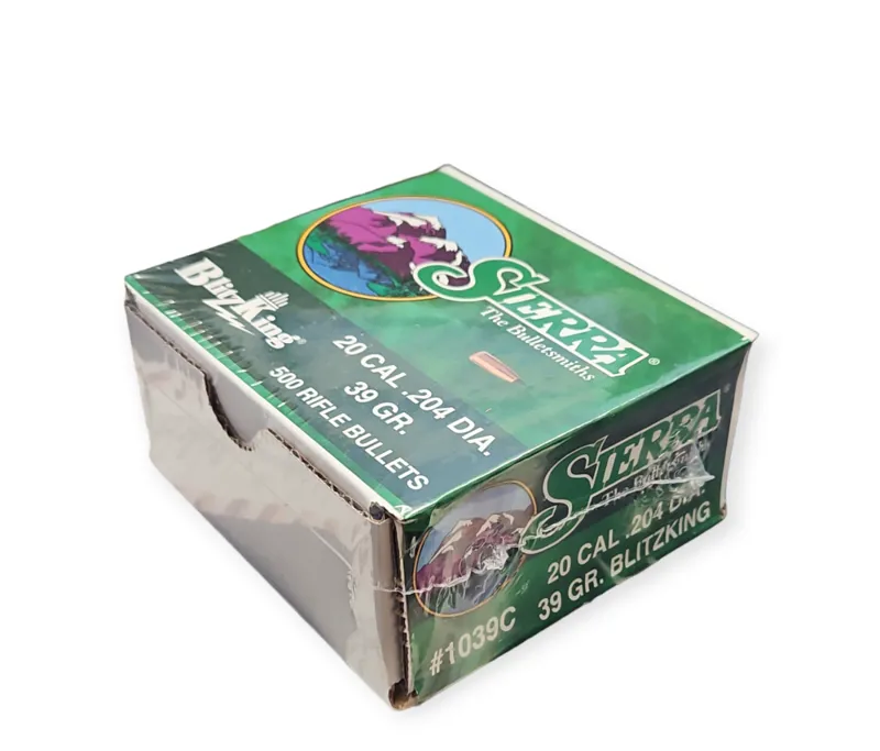  Sierra Bullets .204 X 39gr Ballistic Tip Blitz 500ct 1039C