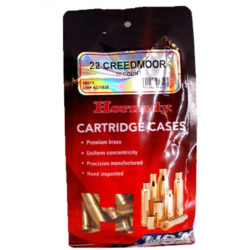 .22 Creedmoor Hornady New Brass 50ct HORN-8619