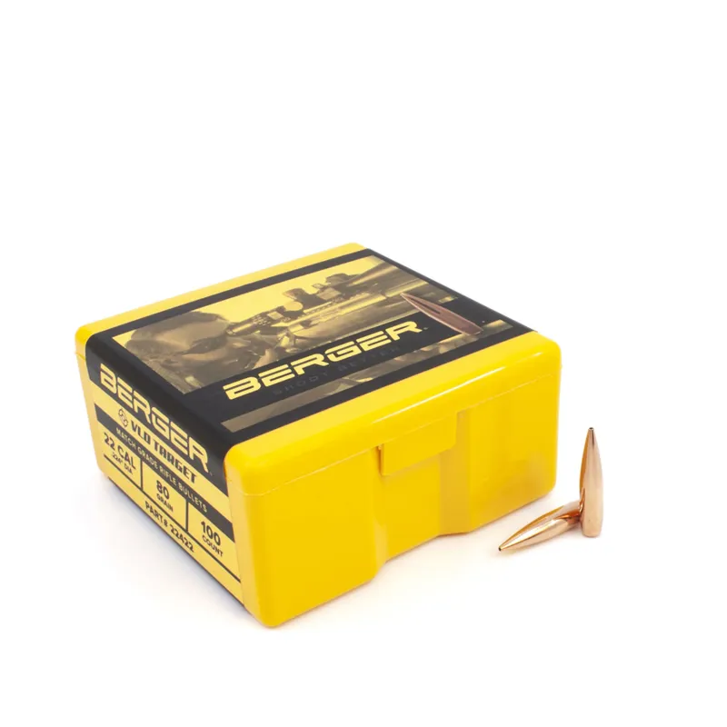 Berger 22 cal 80 Grain Match Target VLD - 22422