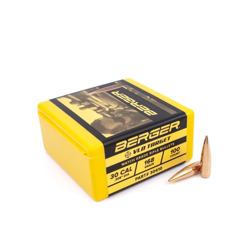 Berger 30 cal 168 Grain Match Target VLD - 30410