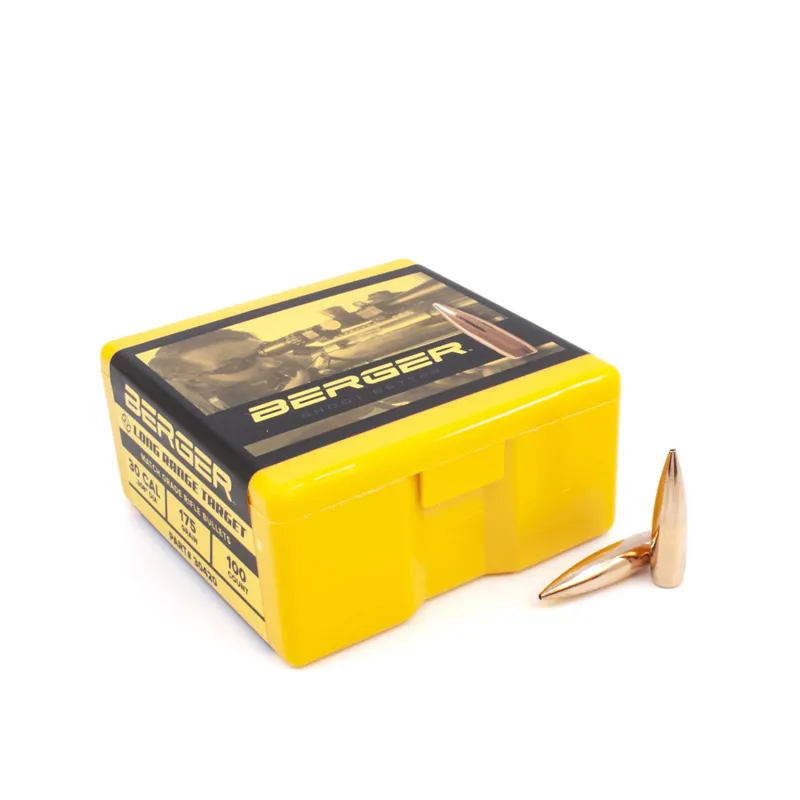 Berger 30 cal 175 Grain Match Target BT Long Range - 30420