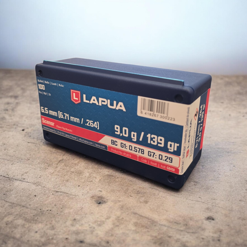 Lapua 6.5 x 139 Grain OTM Scenar - 100ct - 4PL6018