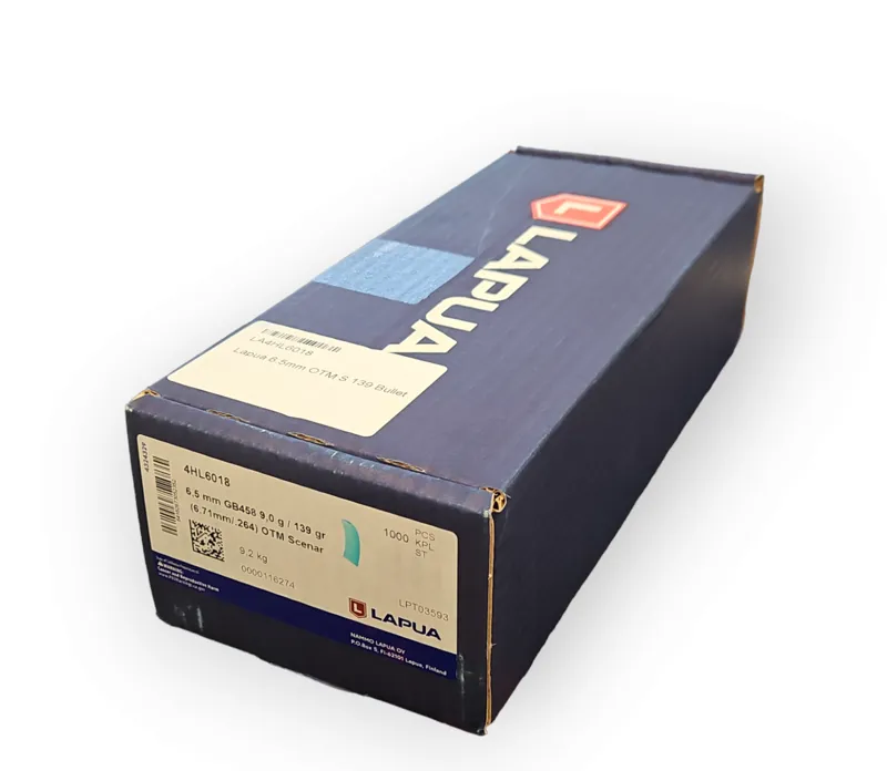 Lapua 6.5 x 139 Grain OTM Scenar 4HL6018 1000ct