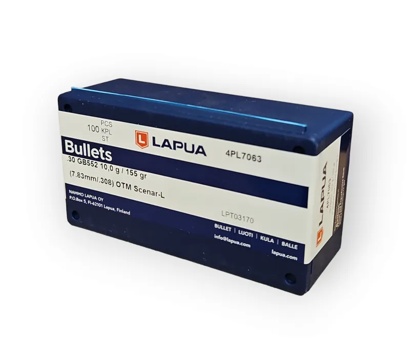 Lapua .30 x 155 Grain OTM Scenar - L 4PL7063 - 100ct