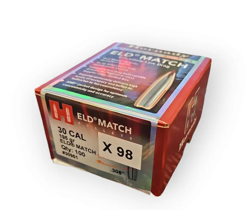 Hornady .30 x 195 Grain ELD-M - 98ct - 30951