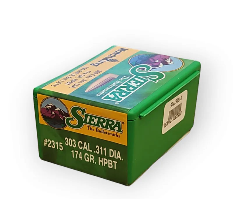  Sierra Bullets .303-.311 x 174gr HPBT Match 100ct 2315