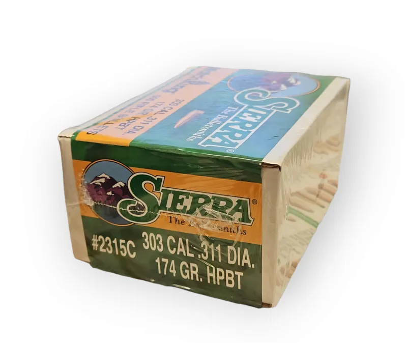  Sierra Bullets .303 .311 x 174gr HPBT Match 500ct 2315C