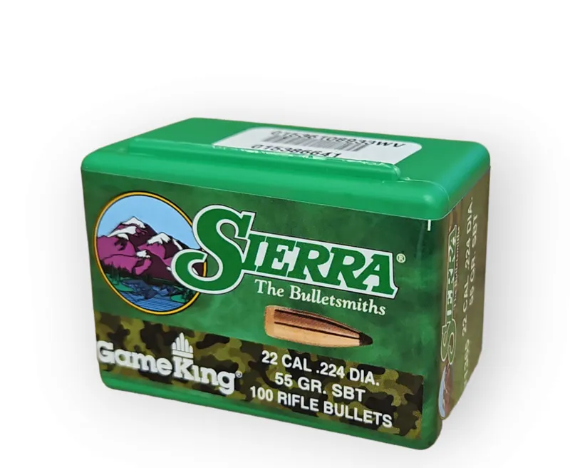  Sierra Bullets .224 x 55gr SBT Gameking 100ct 1365