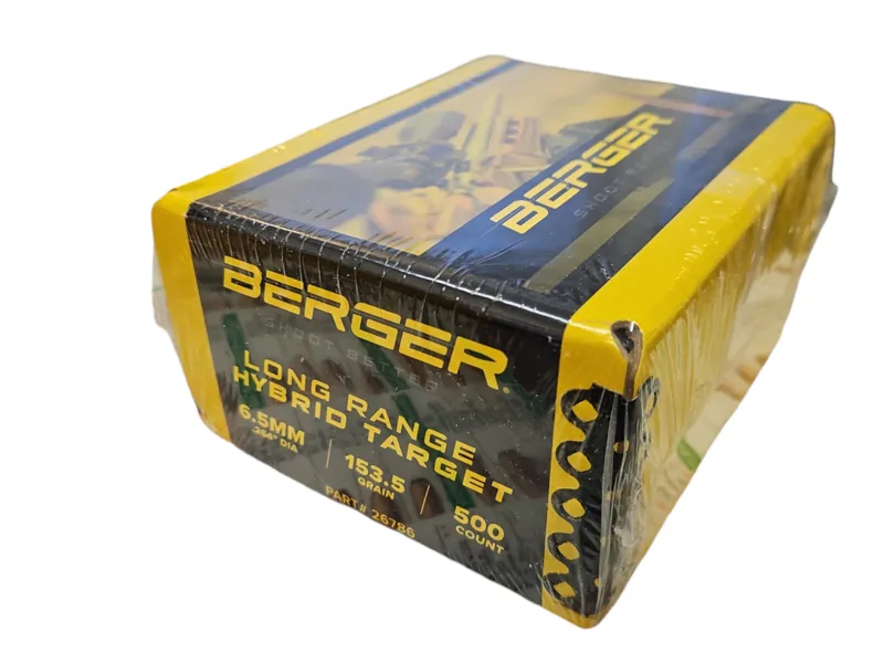 Berger 6.5mm 153.5 Grain LR Hybrid Target 500CT