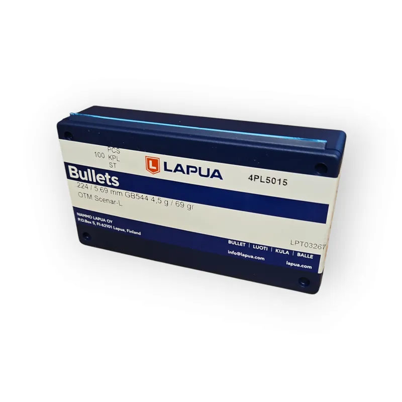  Lapua .224 x 69 Grain OTM Scenar - L - 100ct - 4PL5015