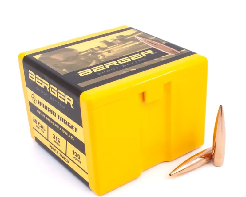  Berger .30 x 215 Match Hybrid Target 100ct 30429