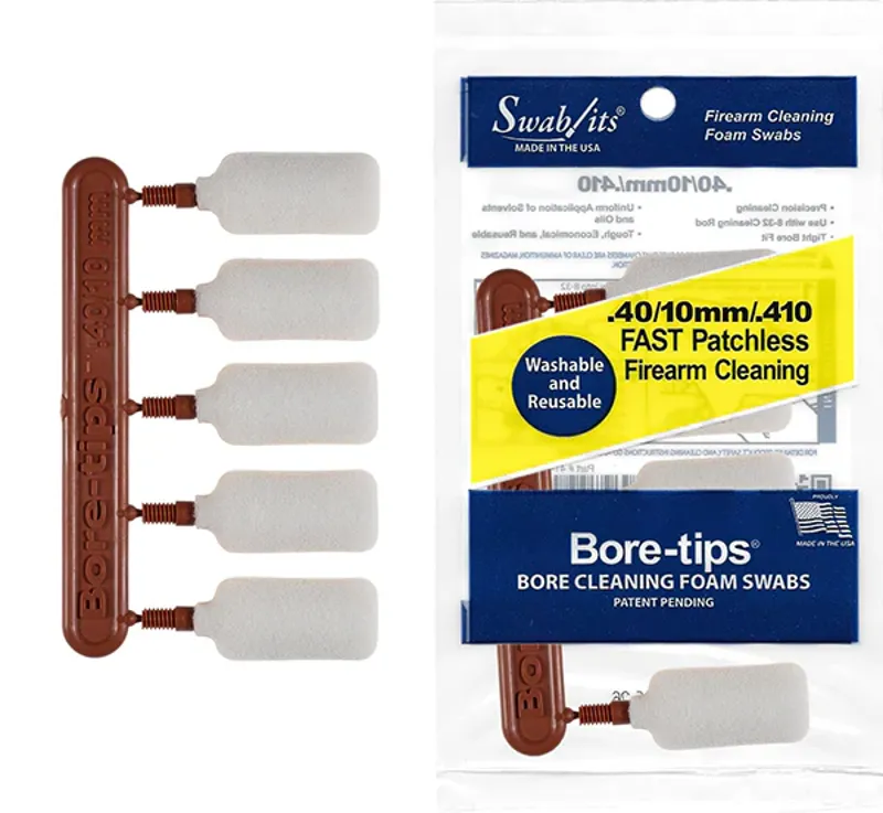 Swab-Its .40cal/.44cal/10mm/410 Gauge Gun Cleaning Bore-tips